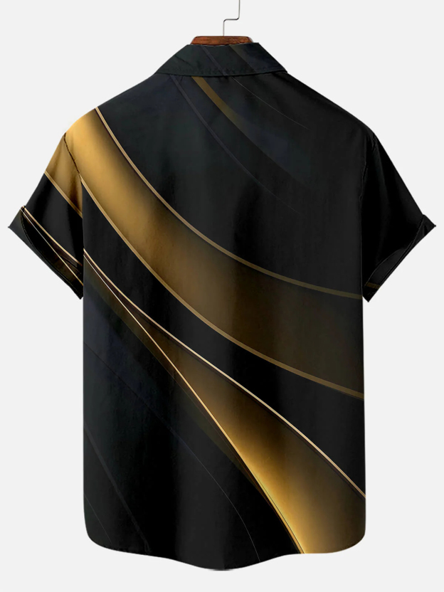 Men's Easter Cross Print Short Sleeve Shirt