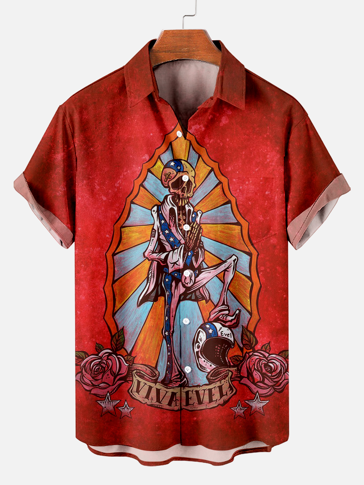 Men's Hawaiian Fun Little Yellow Duck Holiday Casual Short Sleeve Shir