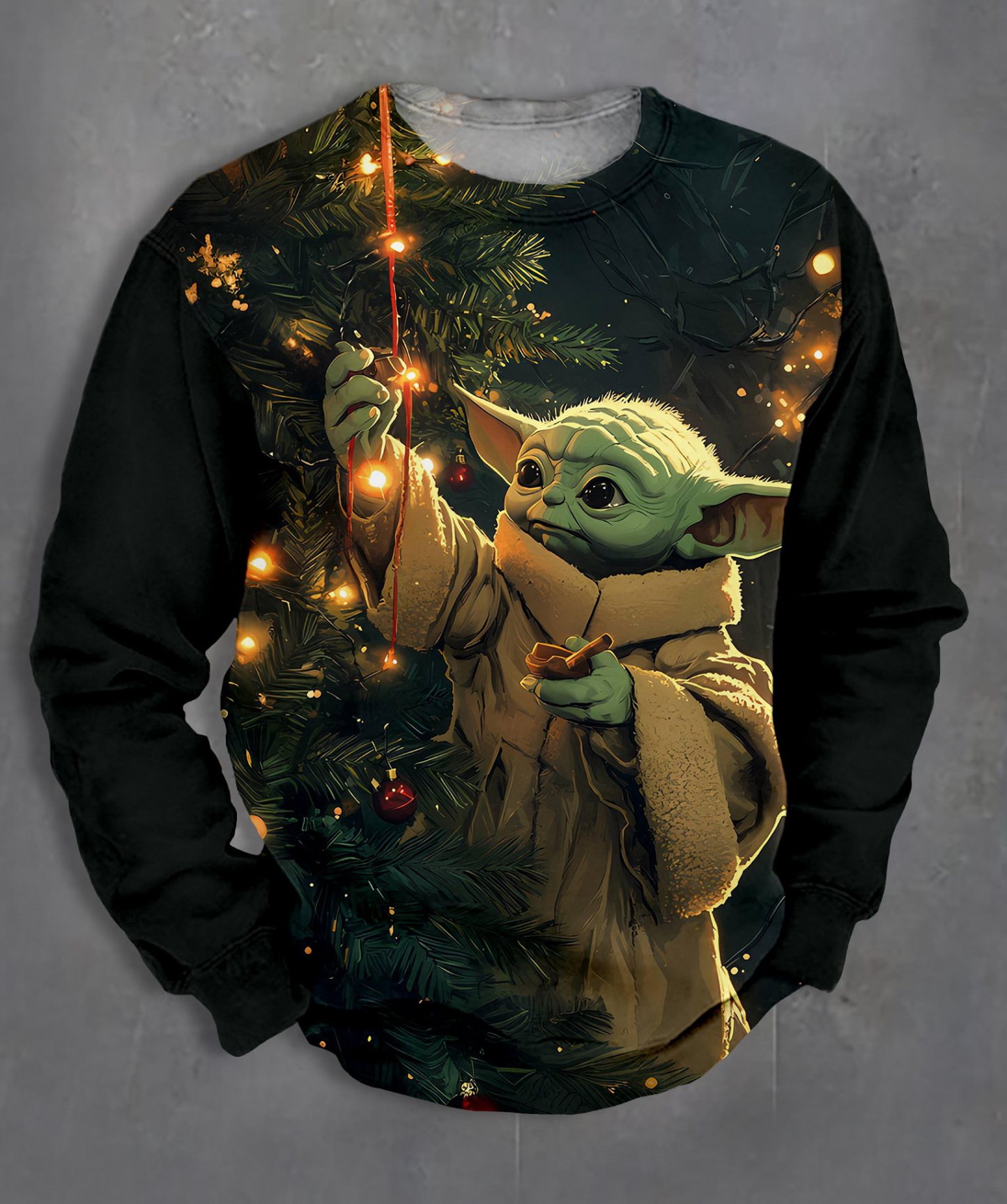 Men's Casual Classic Movie Graphic Long Sleeve Sweater