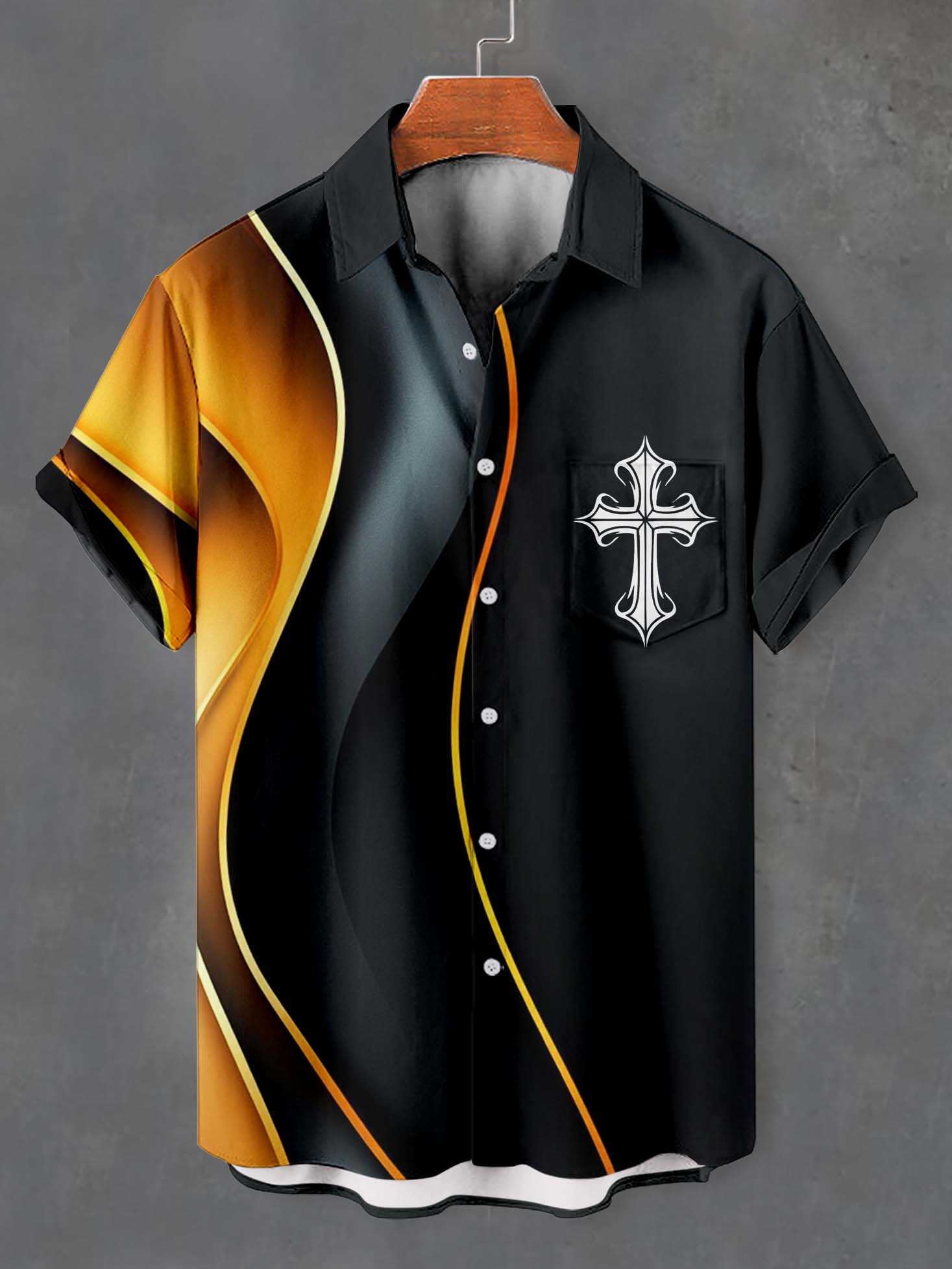 Men's Faith Cross Graphic Short Sleeve Shirt
