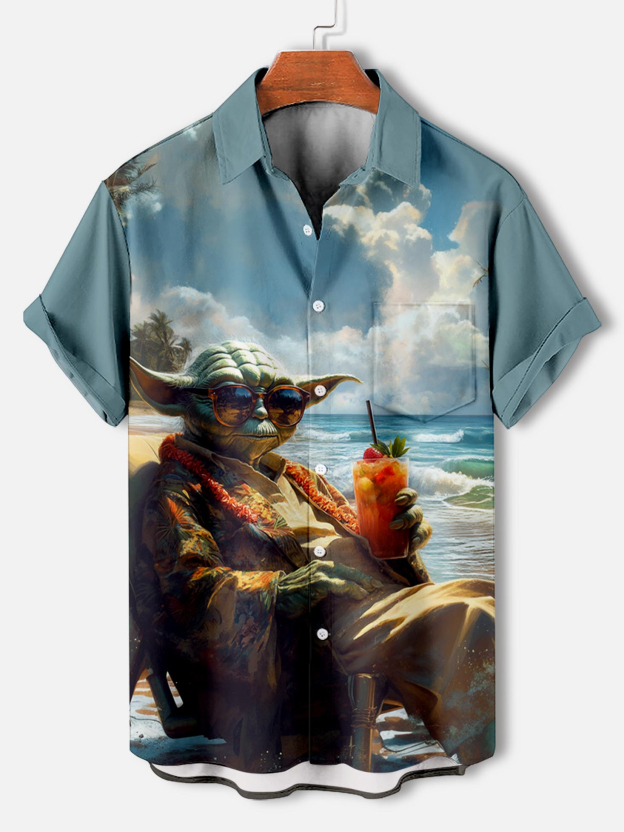 Men's Classic Movie Graphic Short Sleeve Shirt