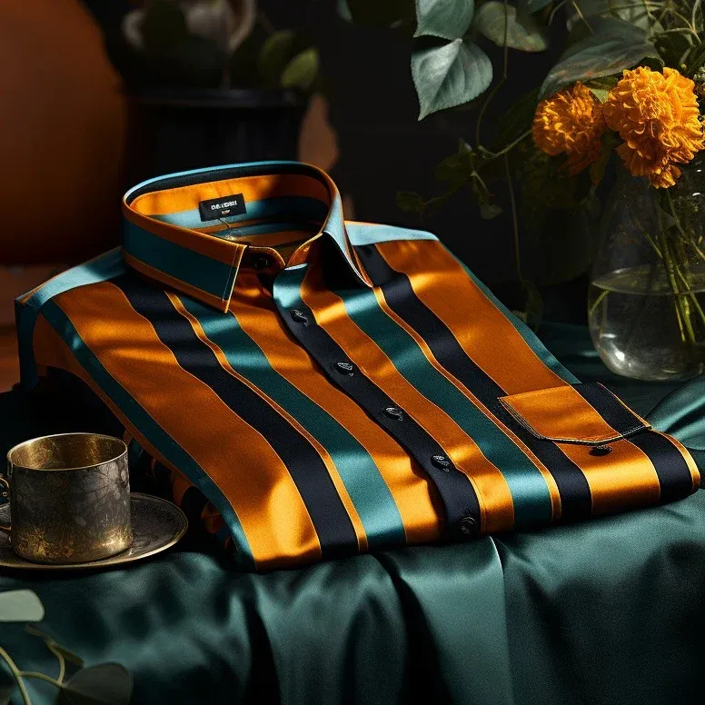 Men's Business Casual Button-Down Shirt