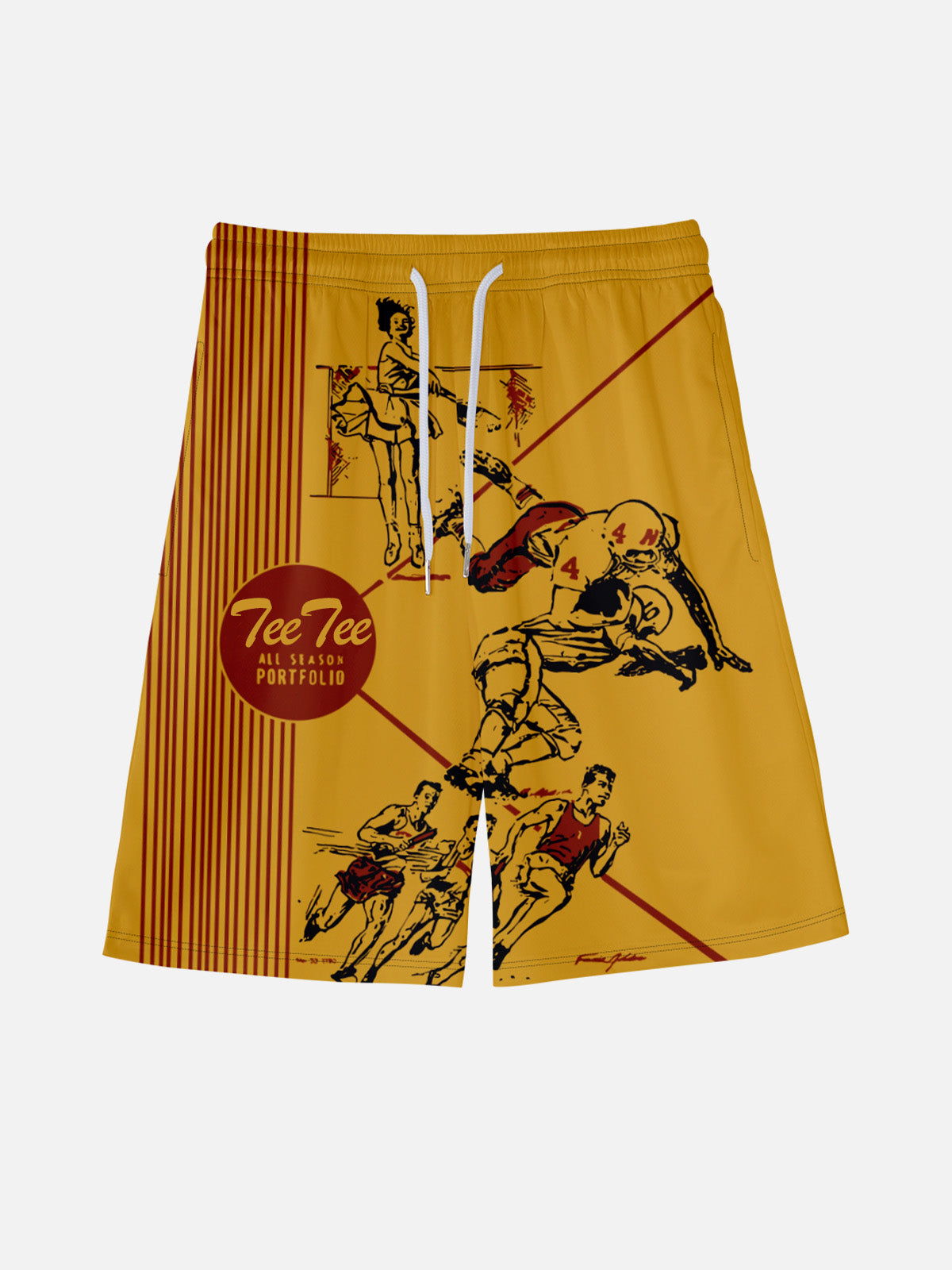 Men's Pee Chee Folder Front Cover Nostalgia Shorts