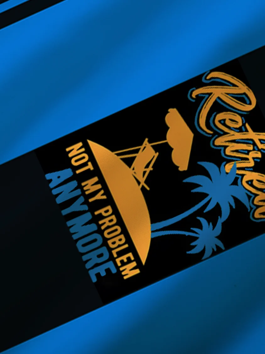 Coconut Tree Contrast Pocket Flip Collar Bowling Shirt