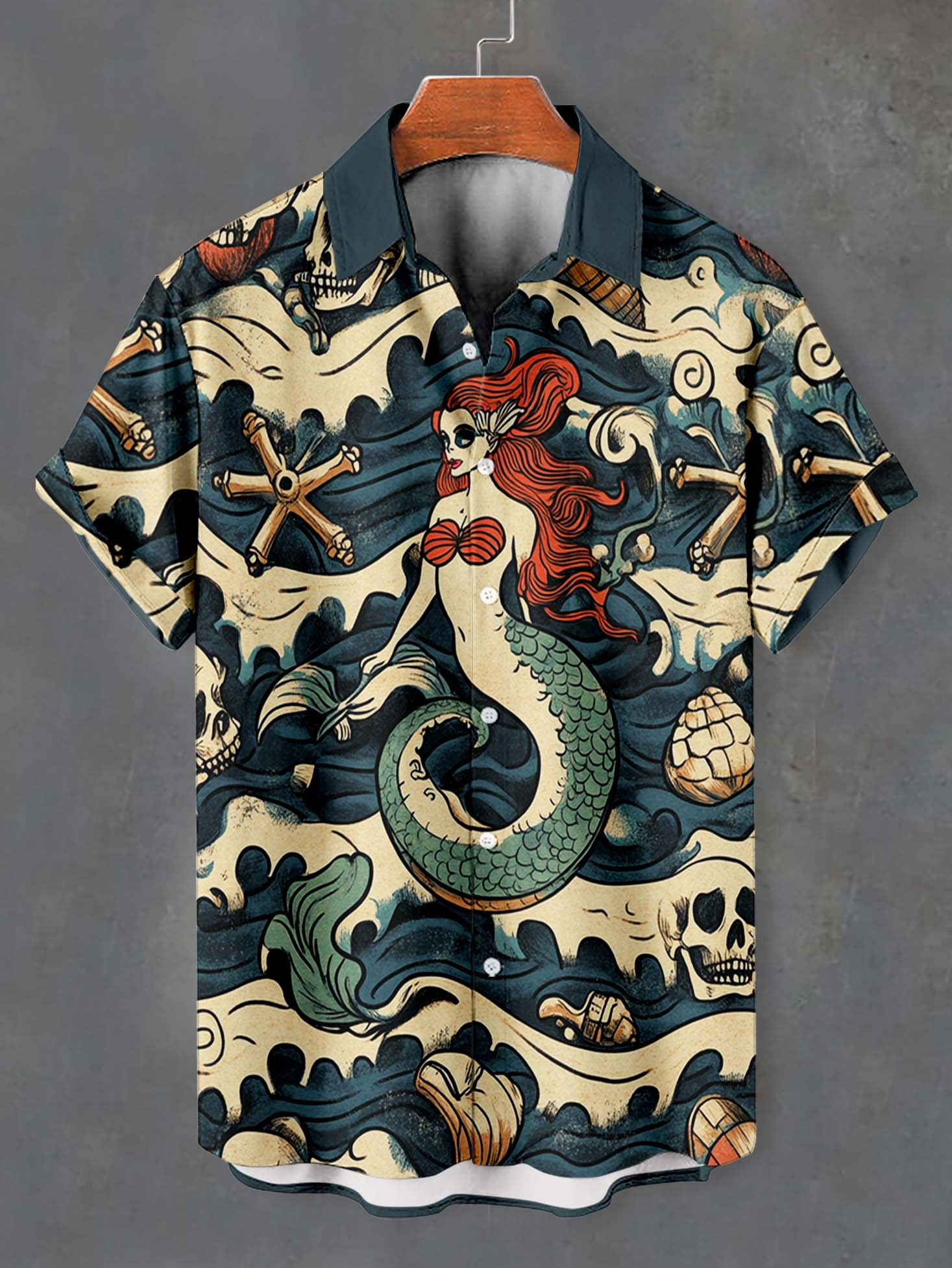 Men's Marine Life Graphic Short Sleeve Shirt