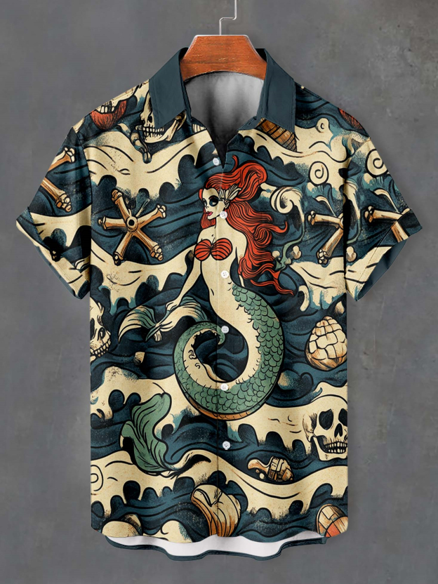Men's Marine Life Graphic Short Sleeve Shirt