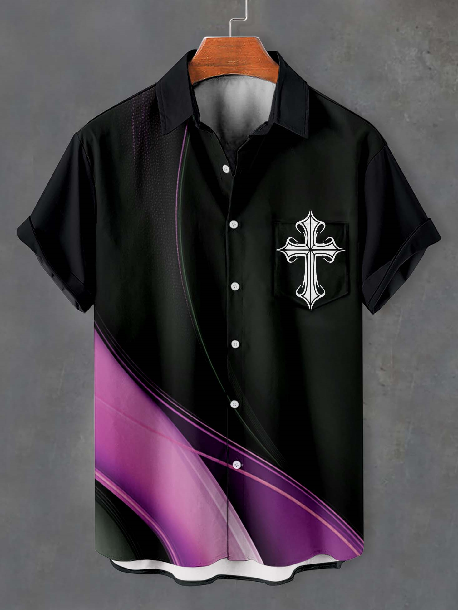 Men's Faith Cross Graphic Short Sleeve Shirt