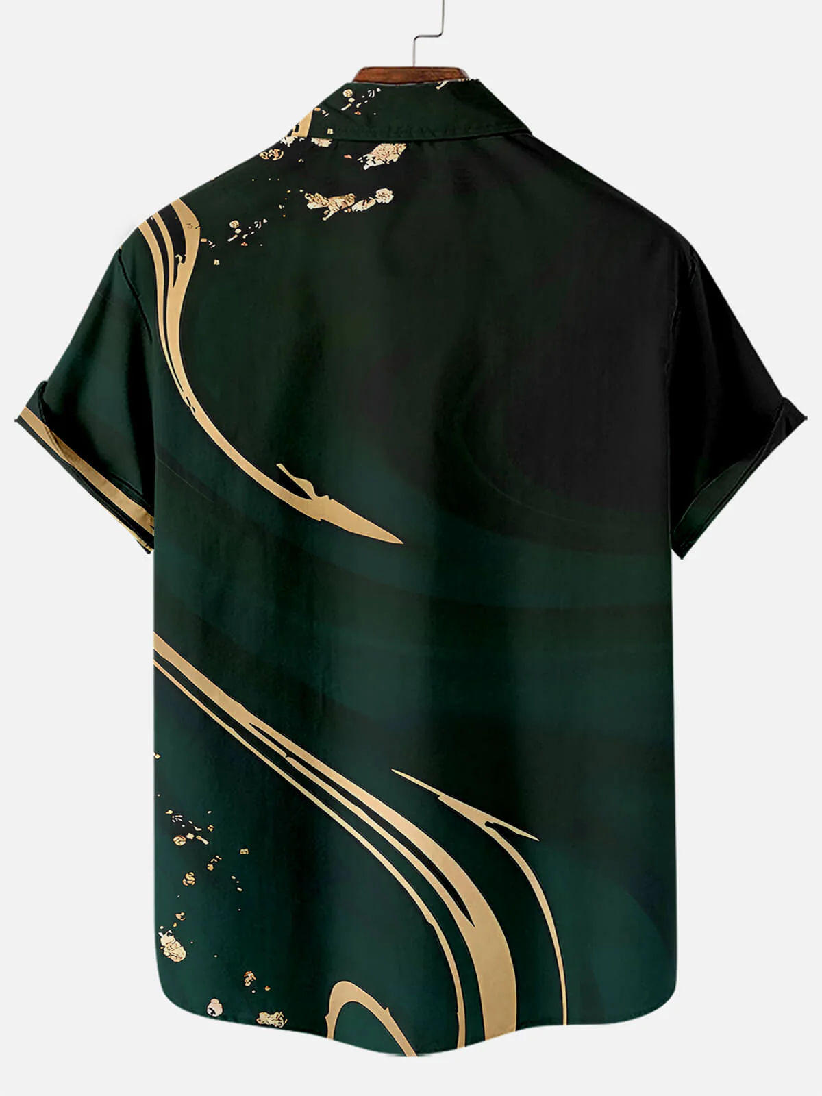 Men's Easter Cross Print Short Sleeve Shirt