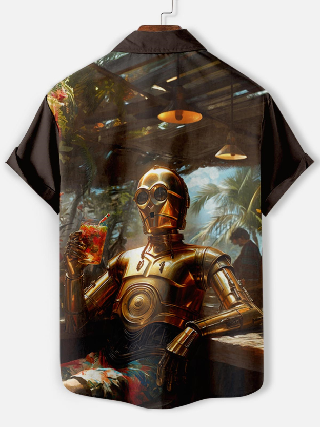 Men's Classic Movie Graphic Short Sleeve Shirt