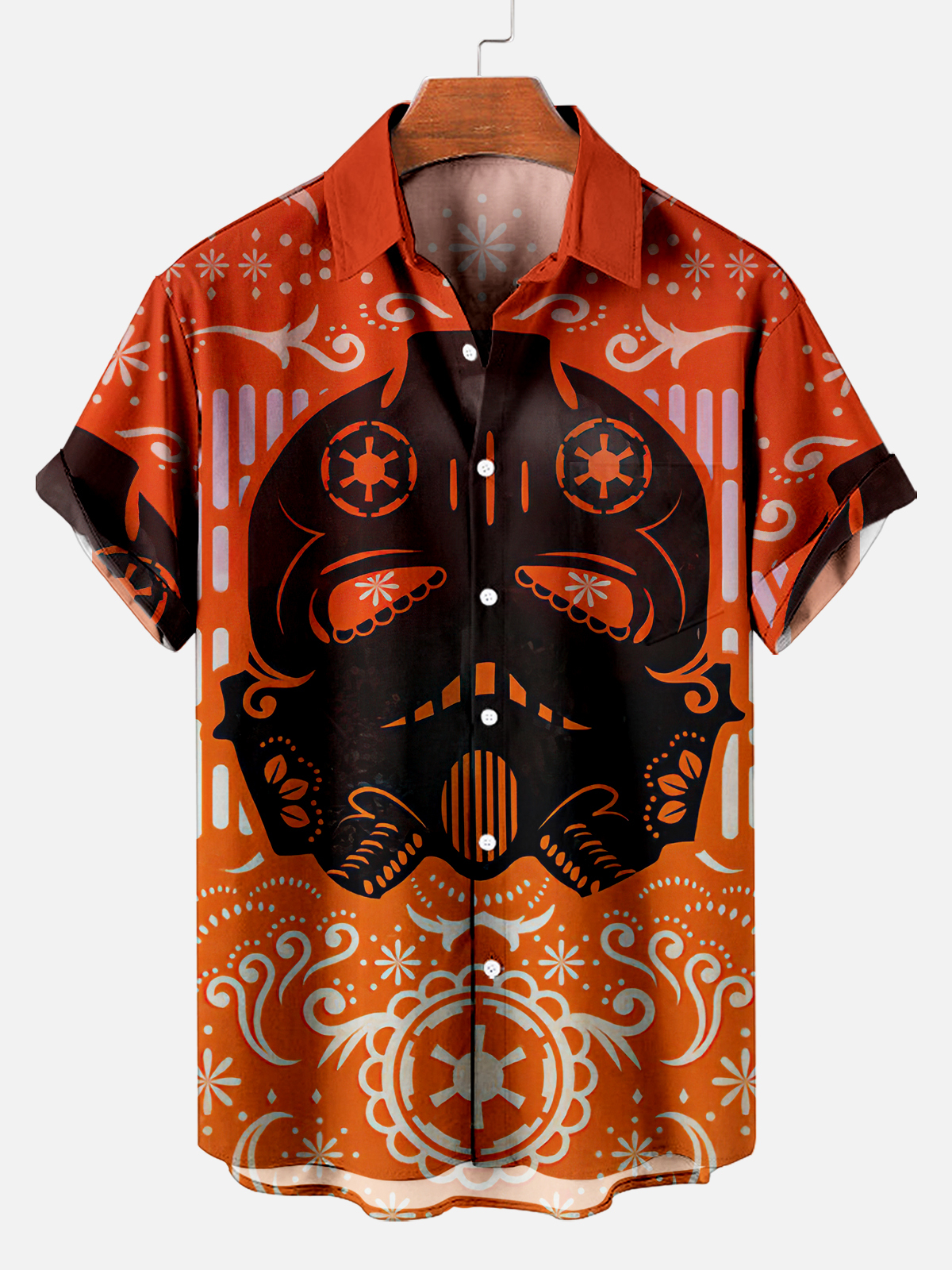 [Copy]Men's Vintage Witch Oil Painting Art Halloween Short Sleeve Shirt