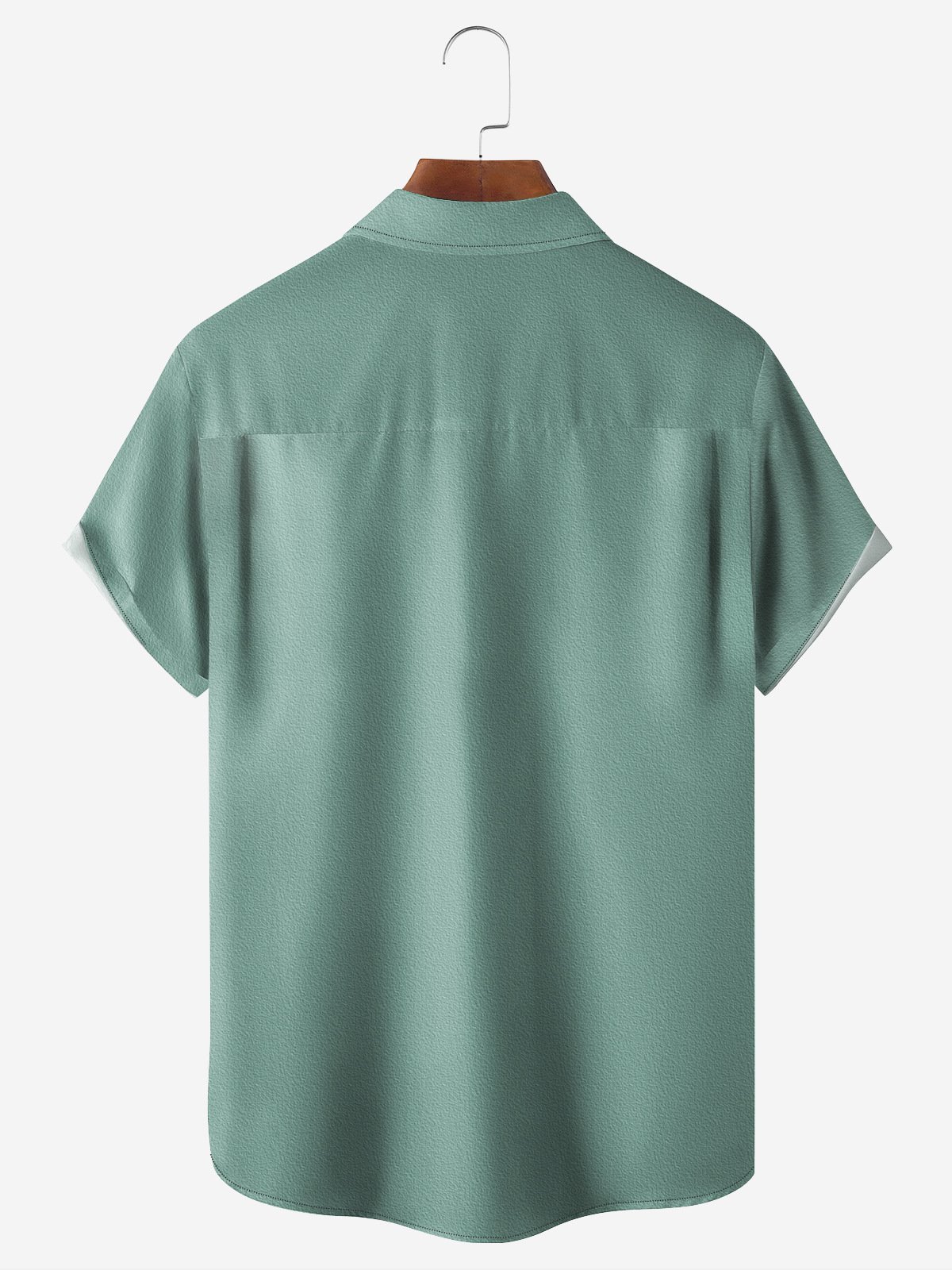 Goblet Parrot Contrast Pocket Flip Collar Bowling Shirt