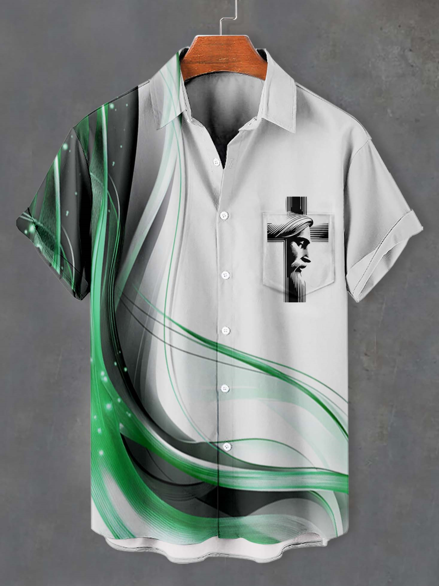 Men's Faith Cross Graphic Short Sleeve Shirt