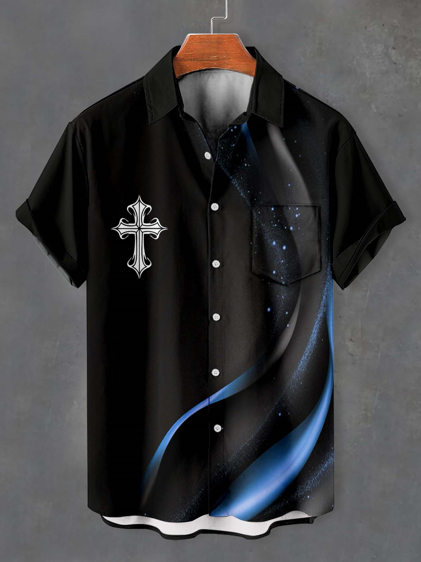 Men's Faith Cross Graphic Short Sleeve Shirt