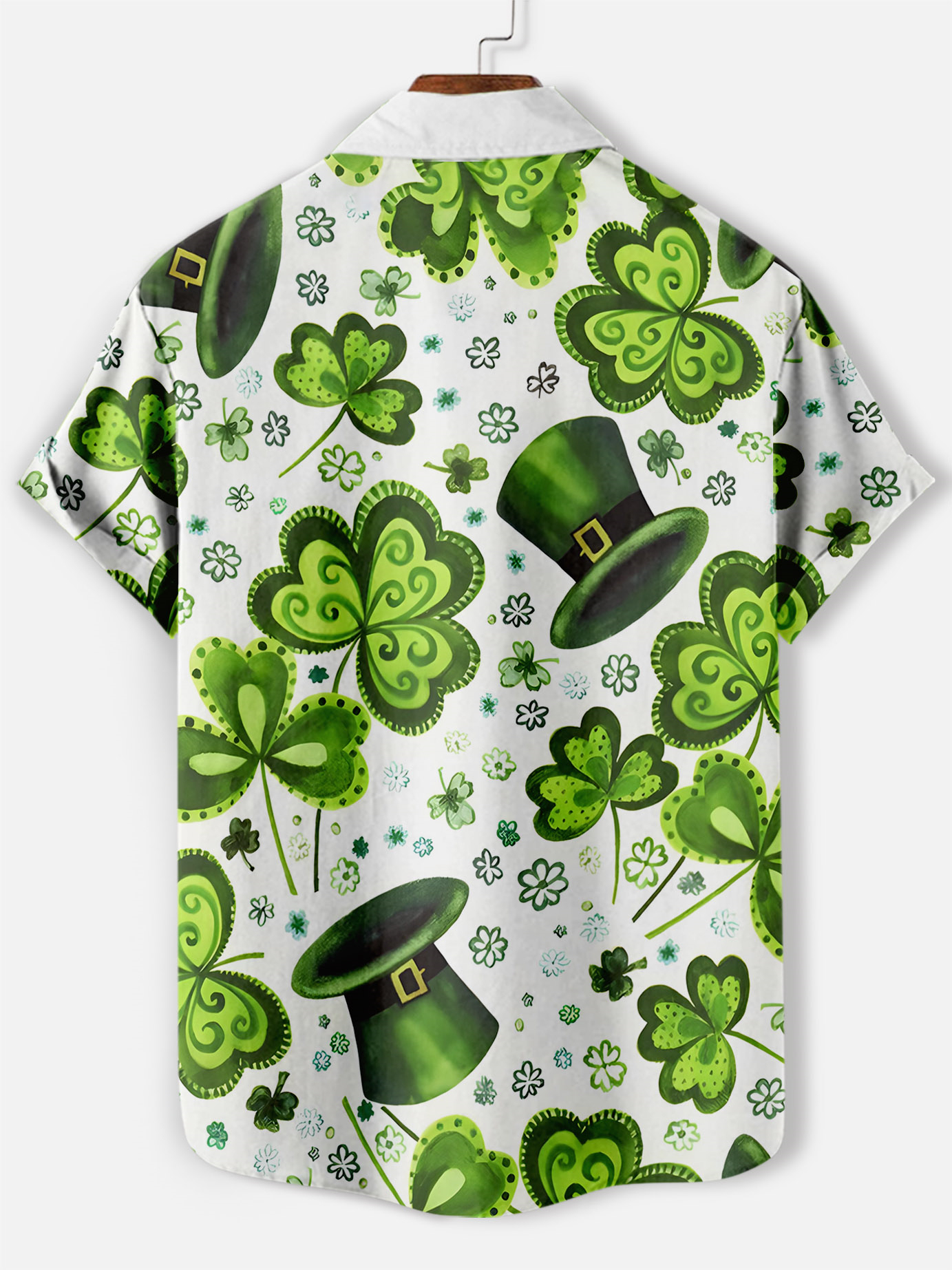 Men's Casual St. Patrick's Day Graphic Short Sleeve Shirt