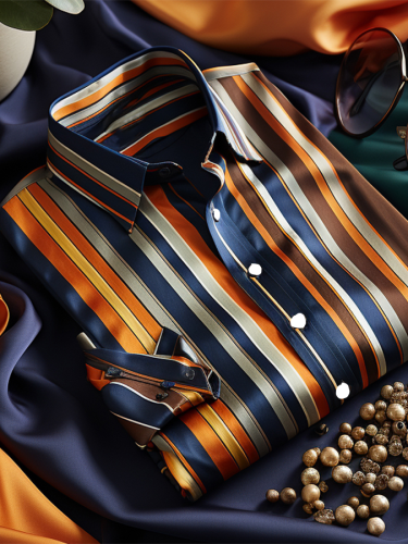 Men's Business Casual Button-Down Shirt