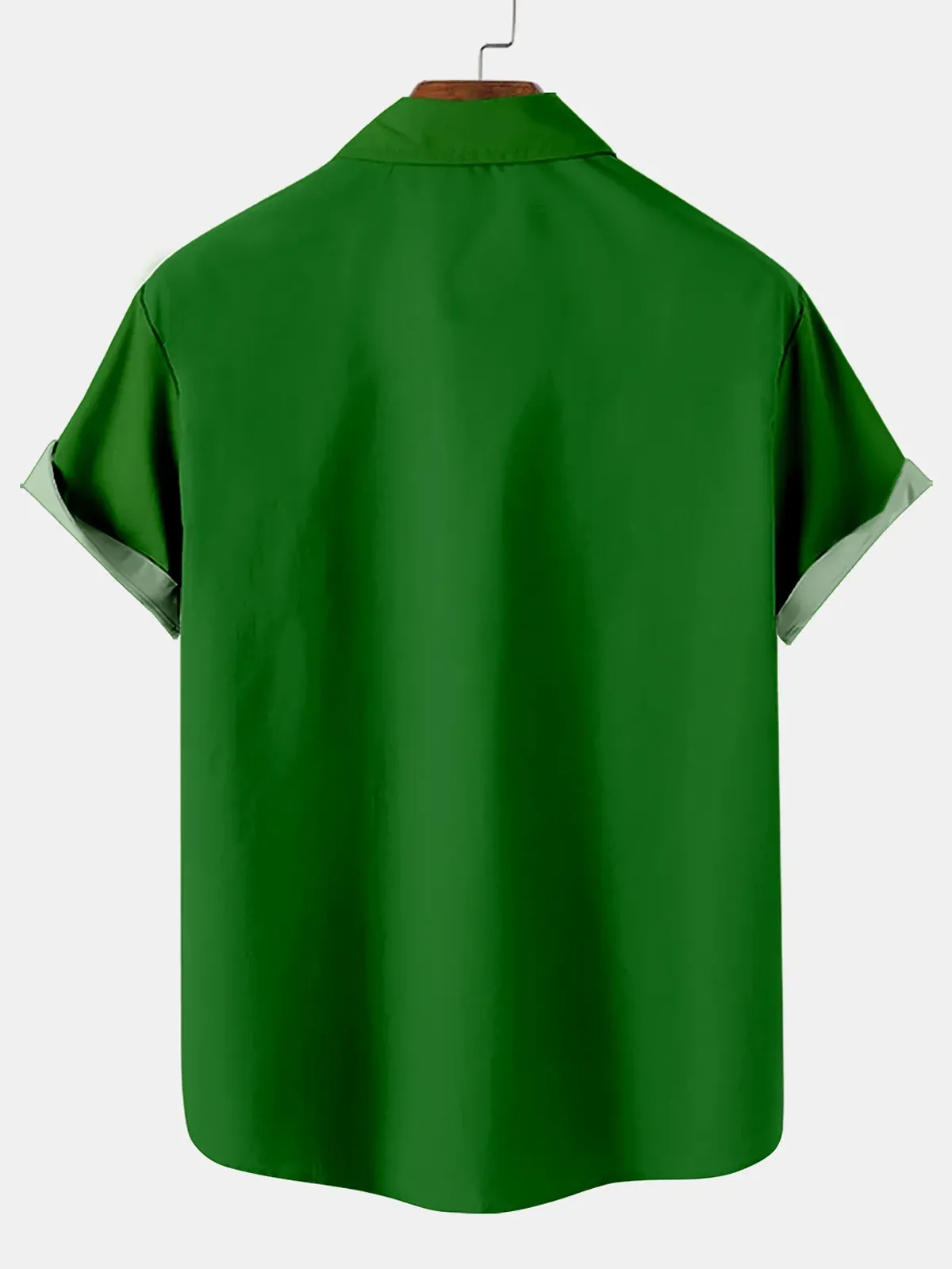 Men's St. Patrick's Day Elf Beer Hawaiian Short Sleeve Shirt