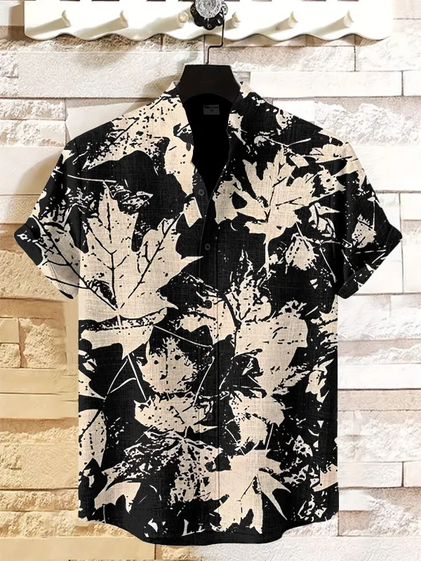 Men's Hawaiian Fun Animal Print Short Sleeve Shirt