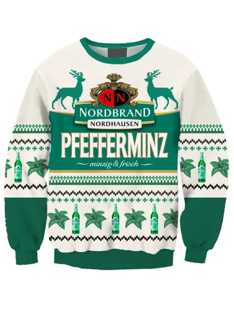 Men's Casual Art Graphic Long Sleeve Sweatshirt