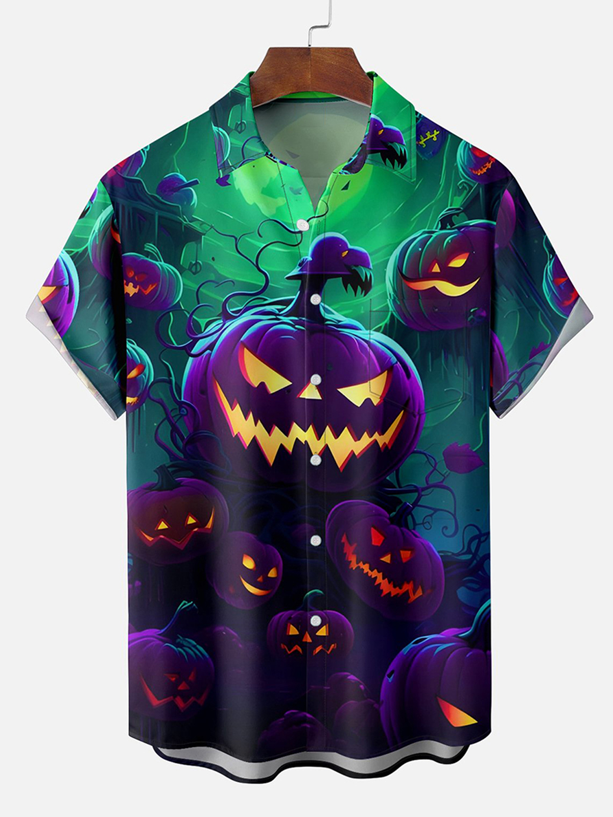 Halloween Scary Pumpkin Hawaiian Shirt