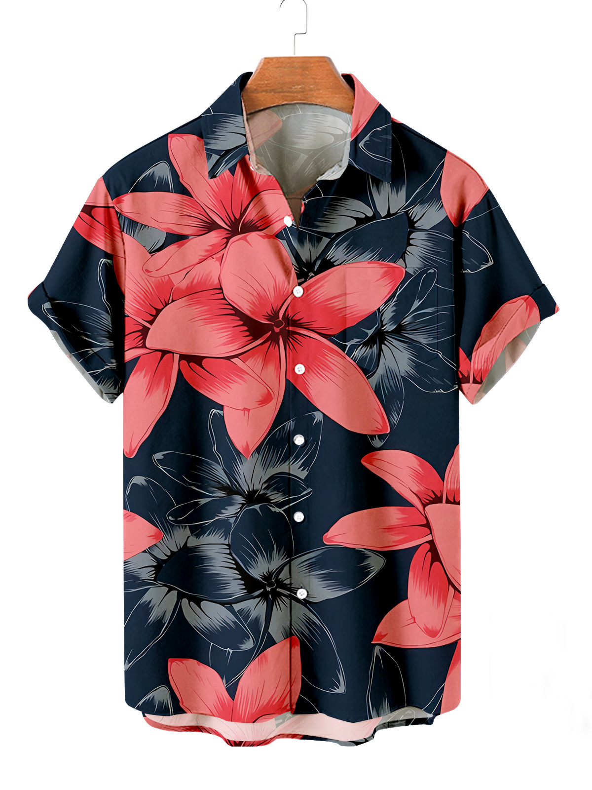 MEN'S HAWAIIAN RESORT PRINT CASUAL SHORT SLEEVE SHIRT