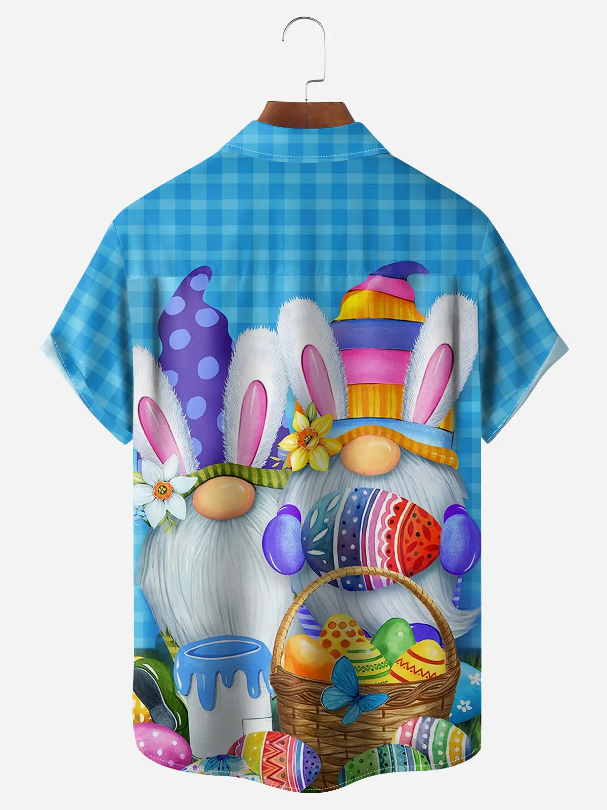 Men's Easter Dwarf Egg Print Holiday Shirt