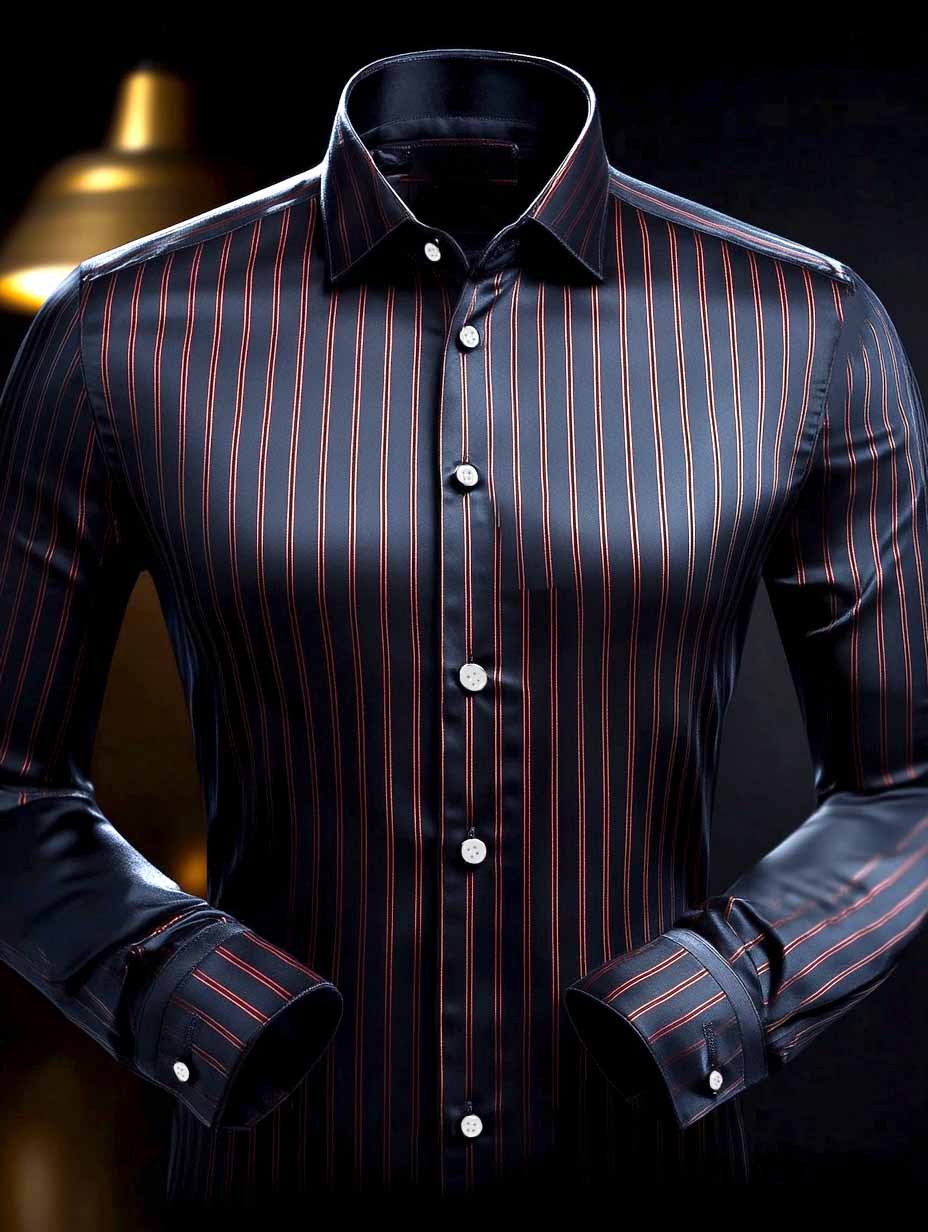 Men's Business Casual Button-Down Shirt