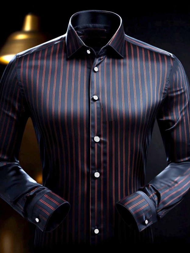 Men's Business Casual Button-Down Shirt