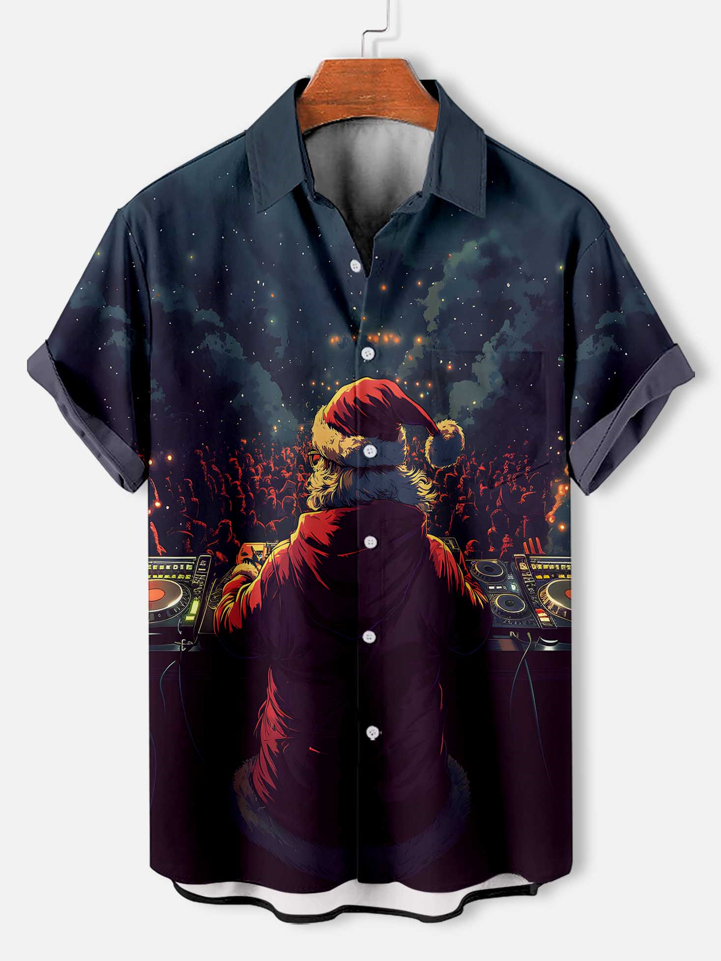 Men's Christmas Graphic Short Sleeve Shirt
