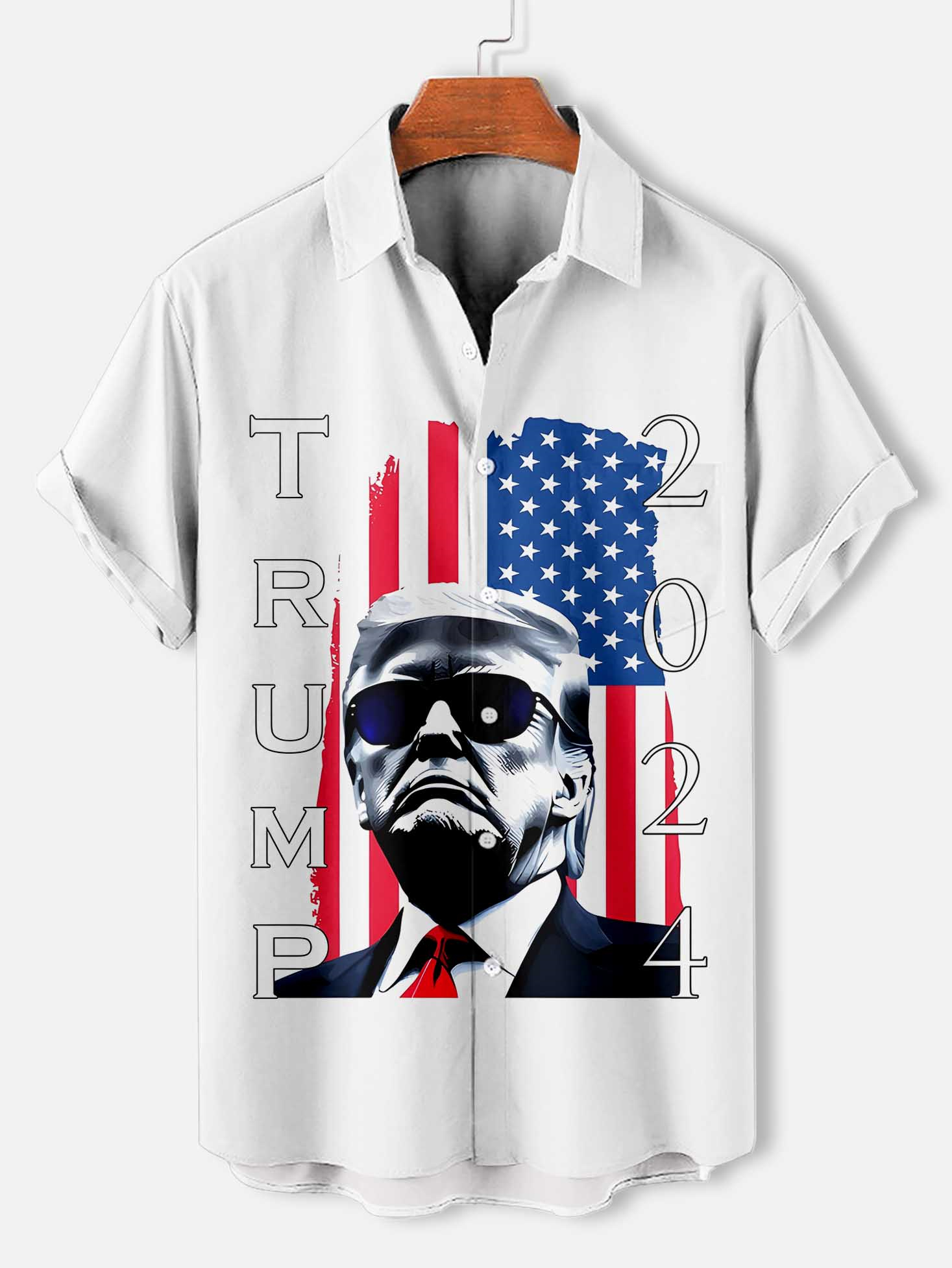 Men's Patriotic Short Sleeve Shirt