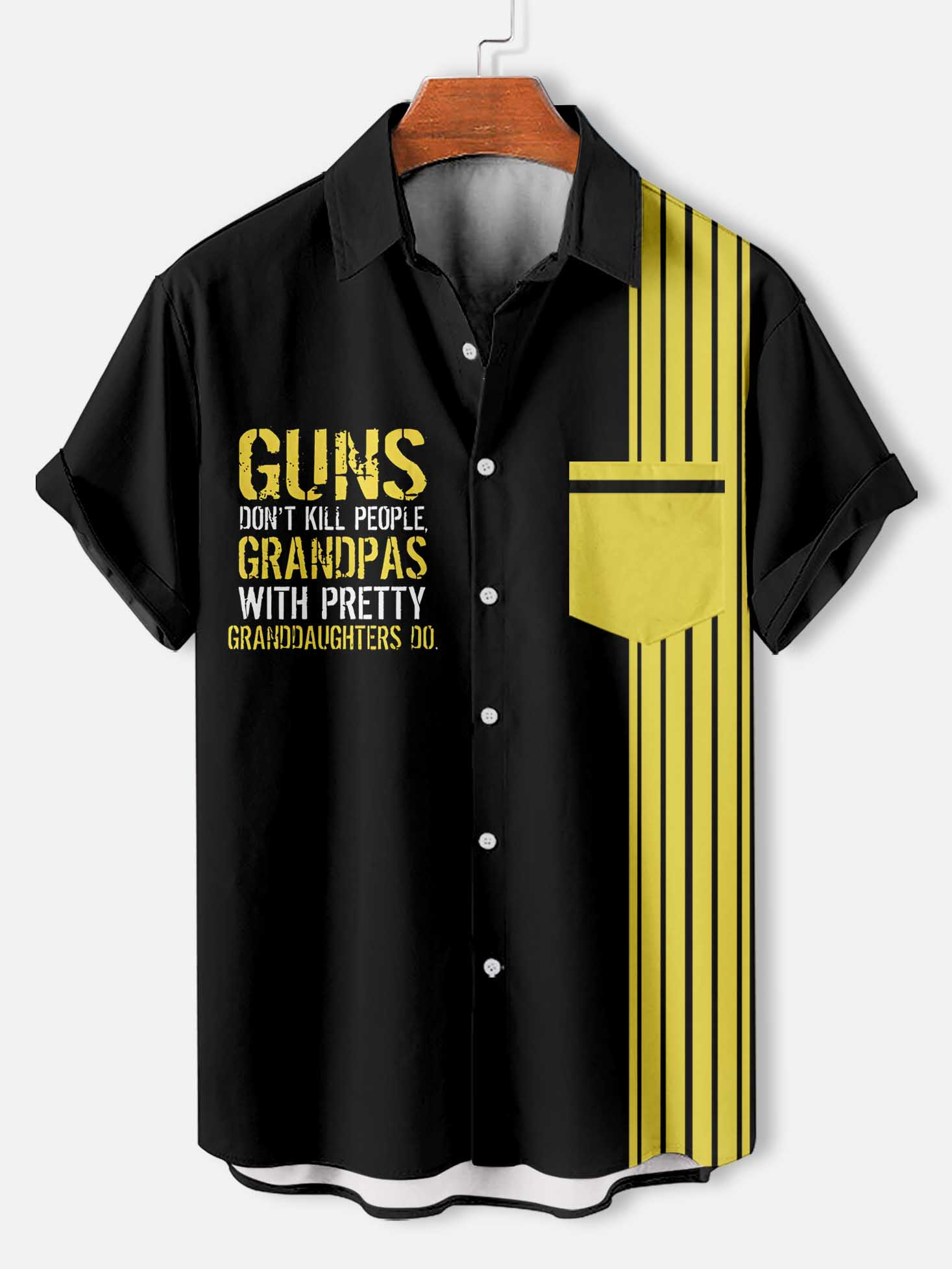 Men's Fun Cartoon Graphic Short Sleeve Shirt