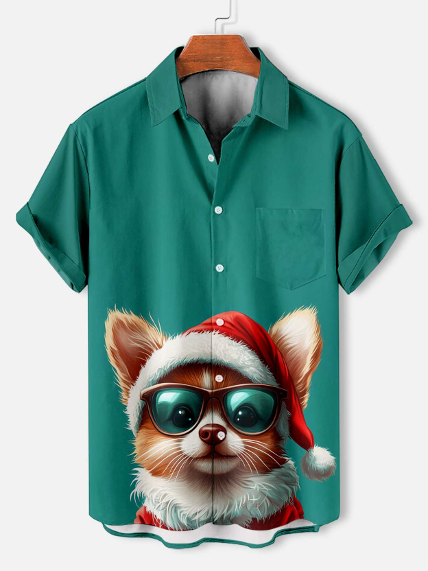 Men's Fun Cartoon Graphic Short Sleeve Shirt