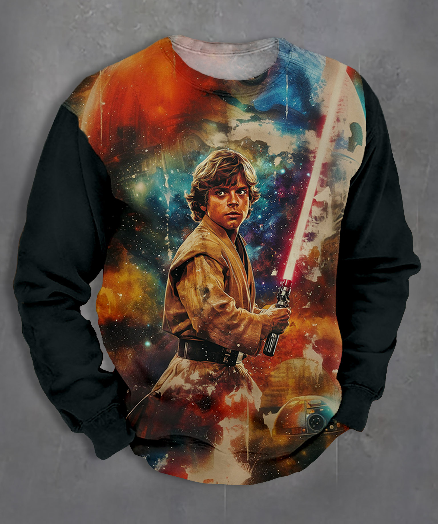 Men's Casual Classic Movie Graphic Long Sleeve Sweater