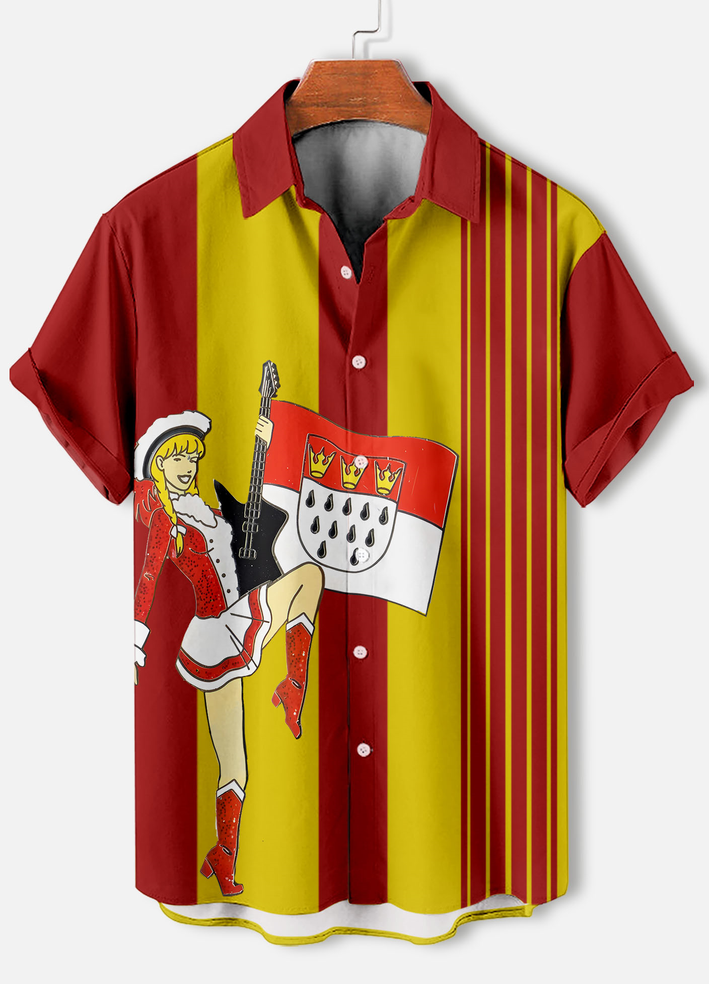 Men's Short Refreshing elegant hawaii Sleeve Shirt