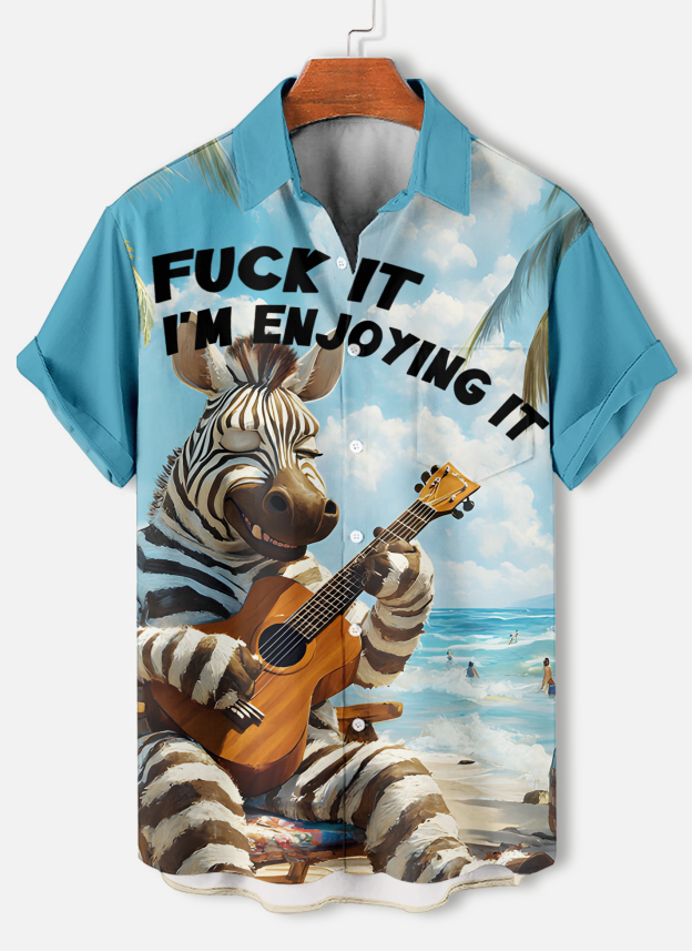 Men's Short Refreshing elegant hawaii Sleeve Shirt