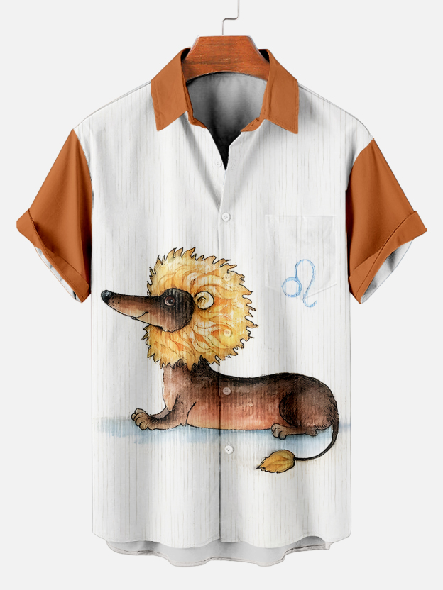 [Copy][Copy][Copy][Copy][Copy][Copy][Copy][Copy]animal graphic short sleeve shirt