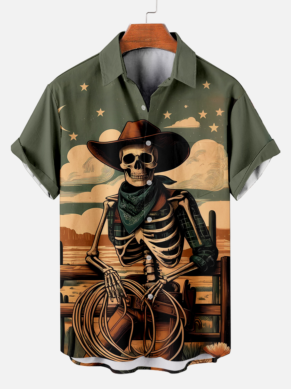 Men's Day of the Dead Graphic Short Sleeve Shirt