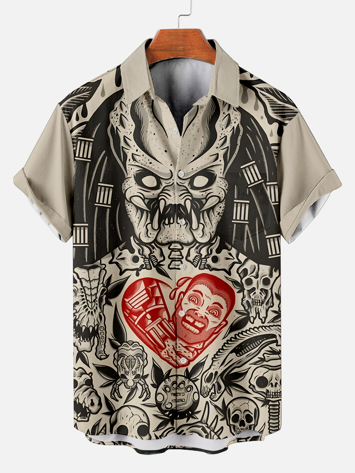 Men's Classic Movie Graphic Short Sleeve Shirt