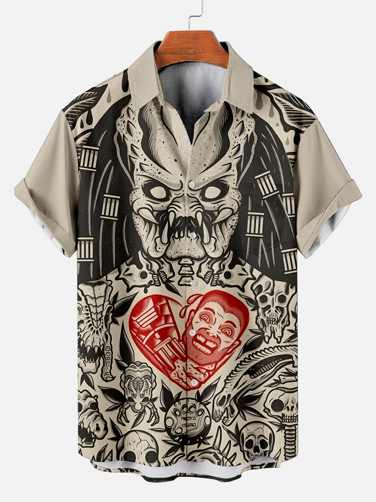 Men's Classic Movie Graphic Short Sleeve Shirt
