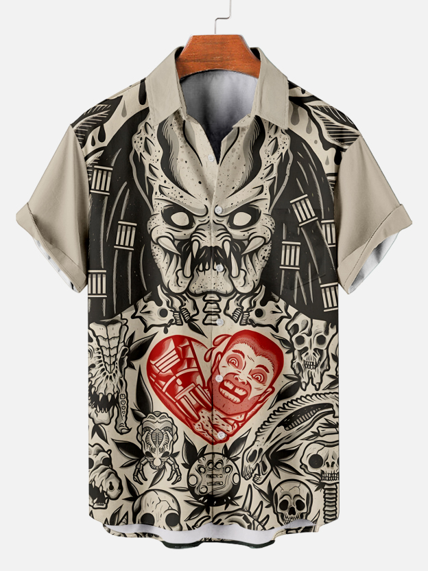 Men's Classic Movie Graphic Short Sleeve Shirt
