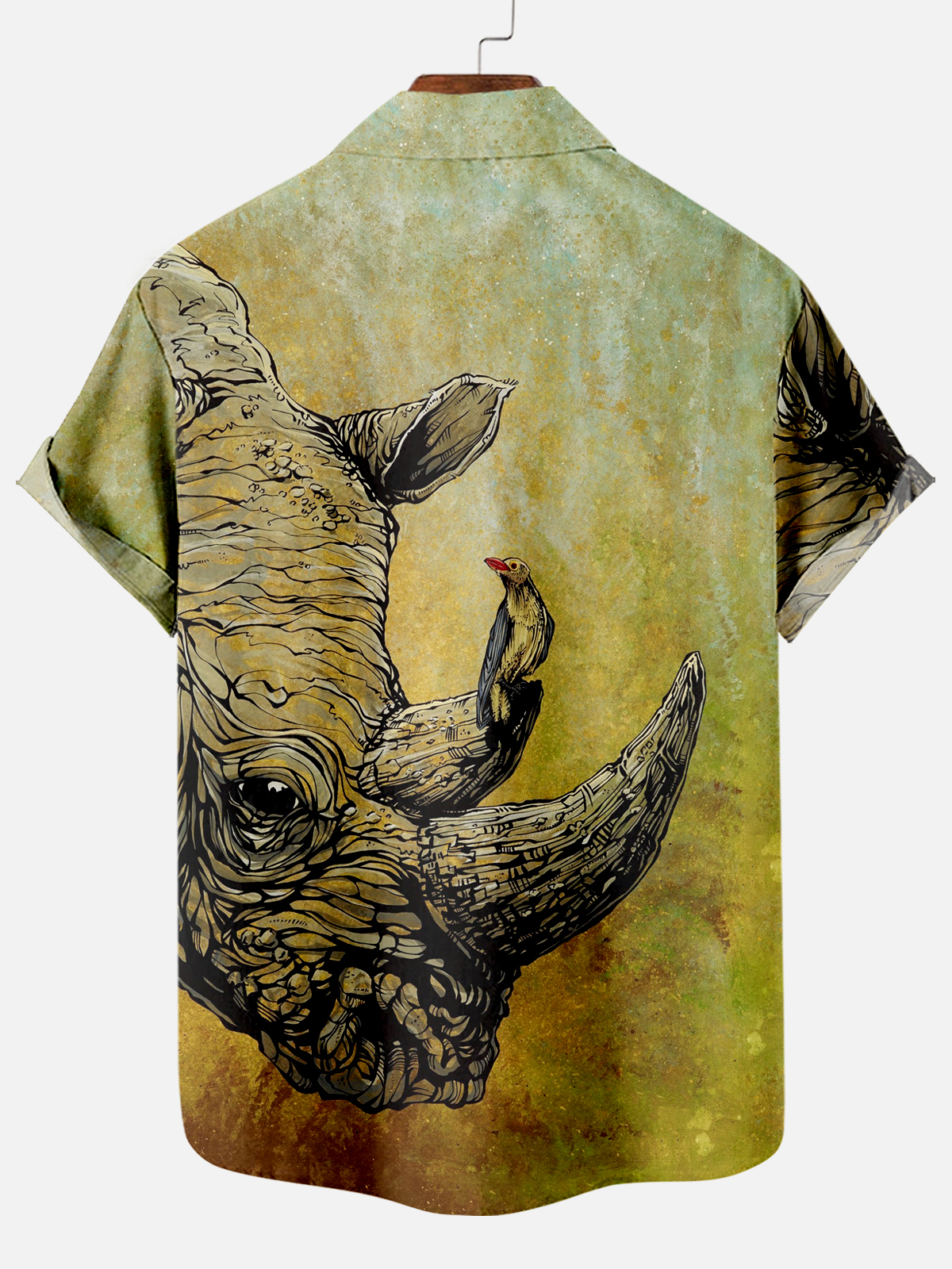 Men's Classic Day of the Dead Skull Graphic Short Sleeve Shirt