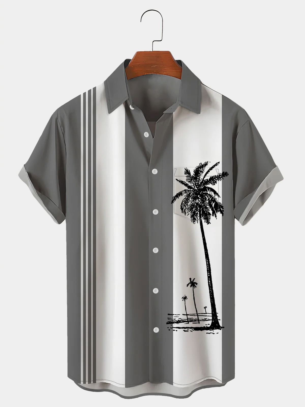 Men's Casual Pocket Short Sleeve Shirt