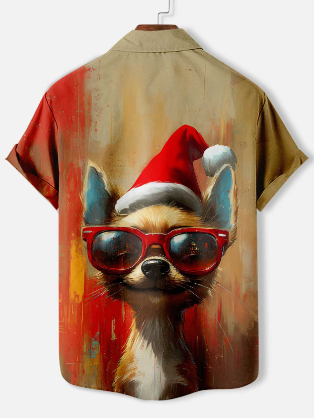 Men's Fun Cartoon Graphic Short Sleeve Shirt