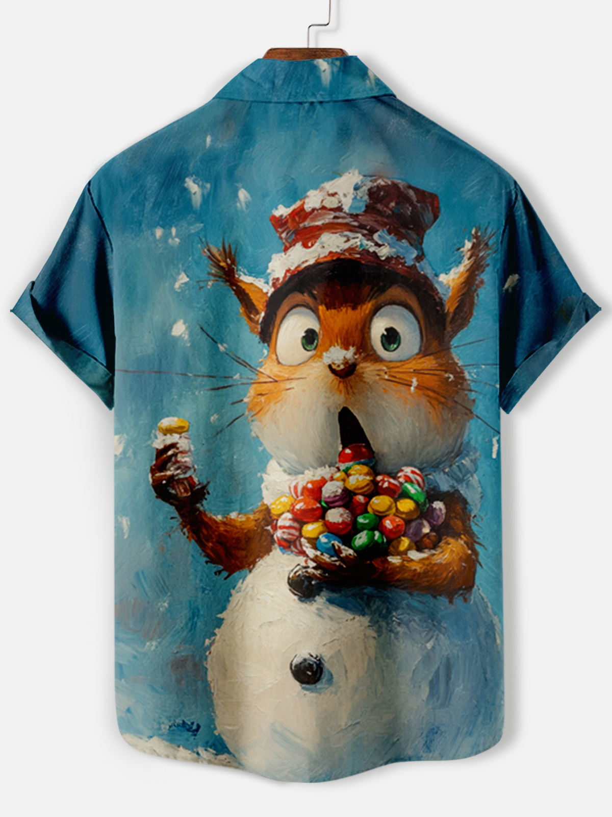 Men's Fun Cartoon Graphic Short Sleeve Shirt