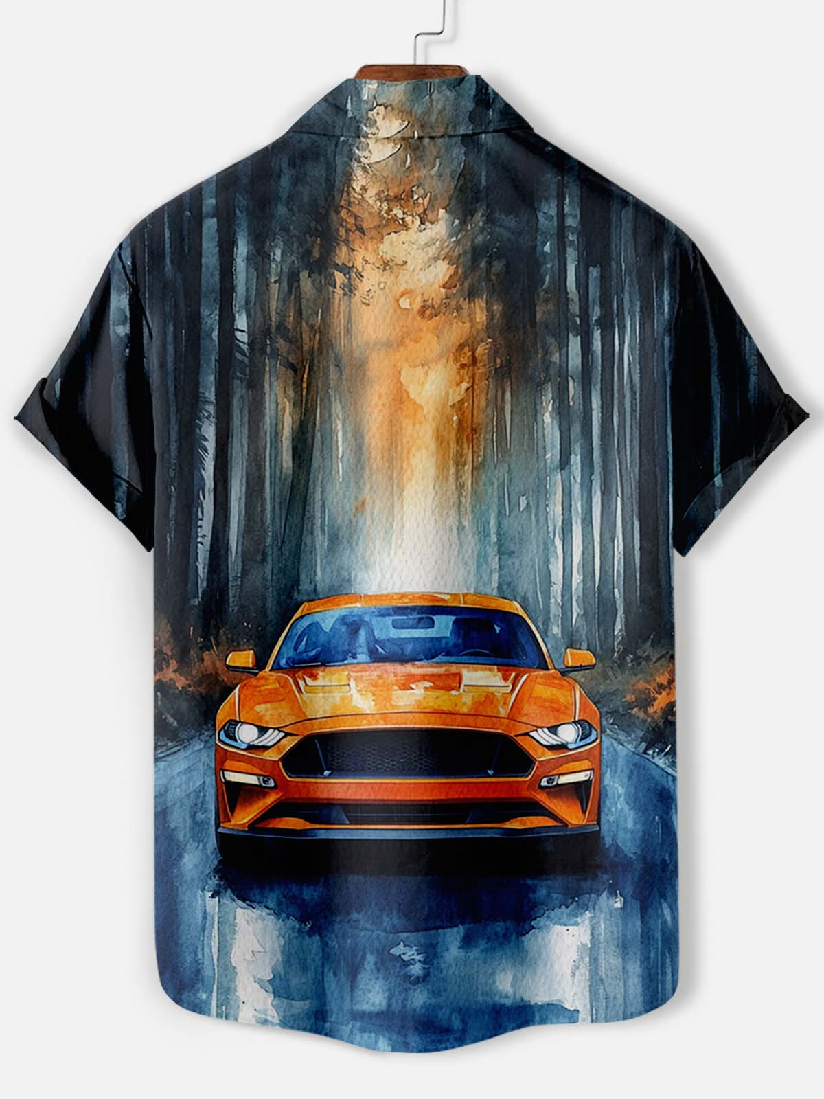 Men's Car Graphic Short Sleeve Shirt