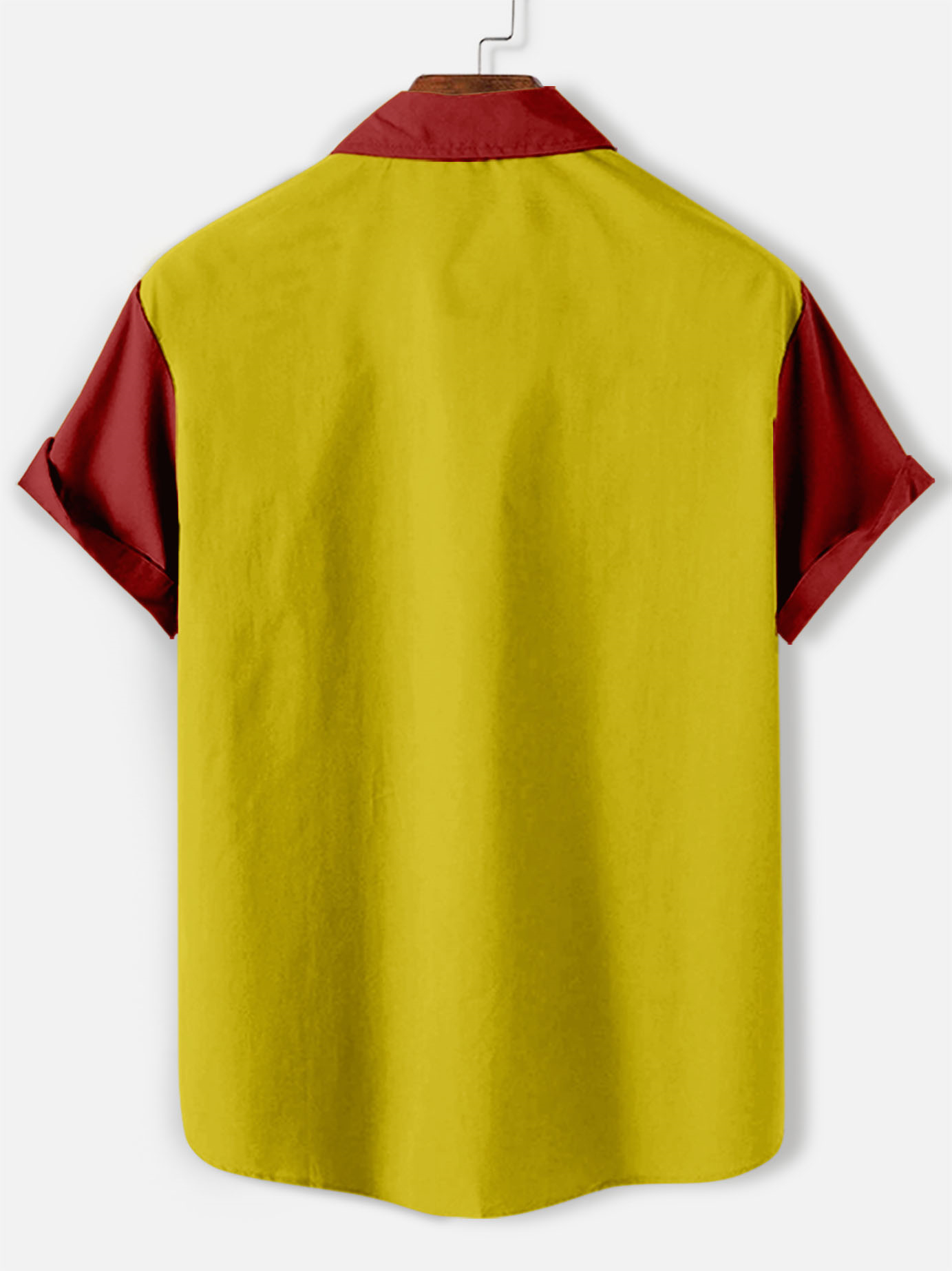 Men's casual cartoon fun illustration striped short sleeve shirt