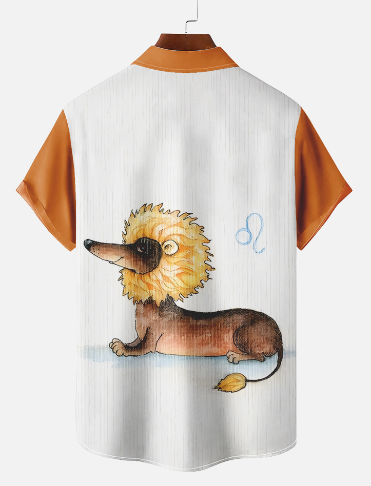 Retro Fun Pattern Short Sleeve Shirt