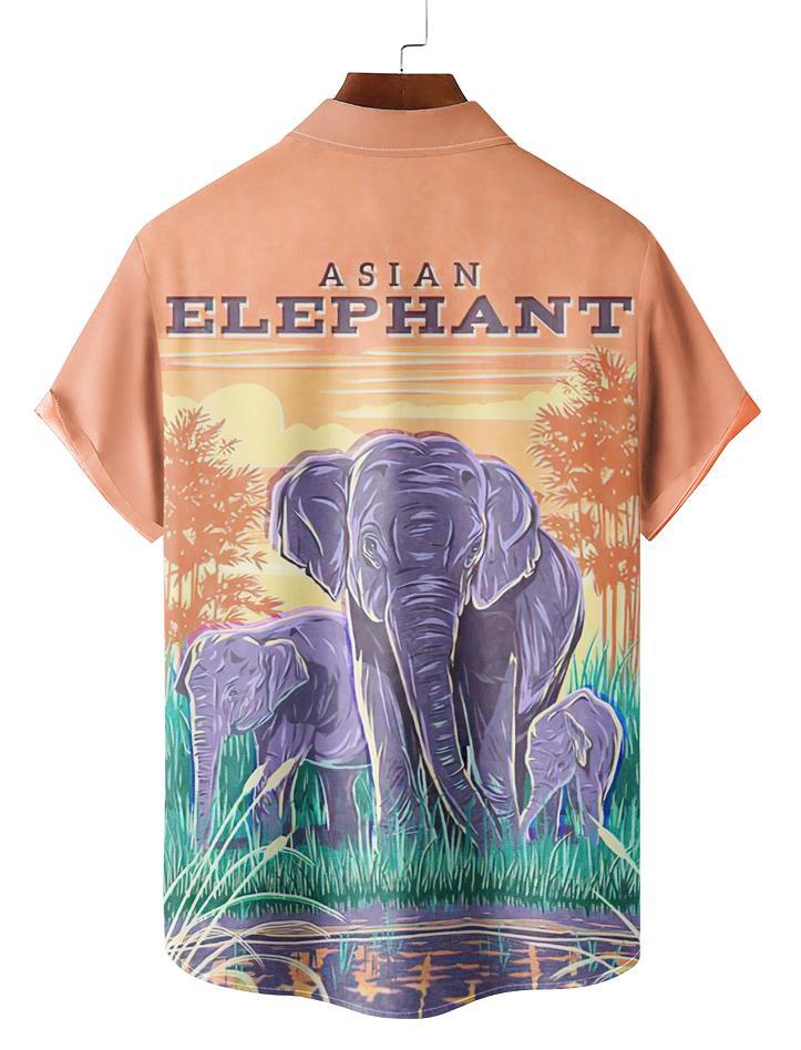 Vintage Magazine pattern short sleeved shirt