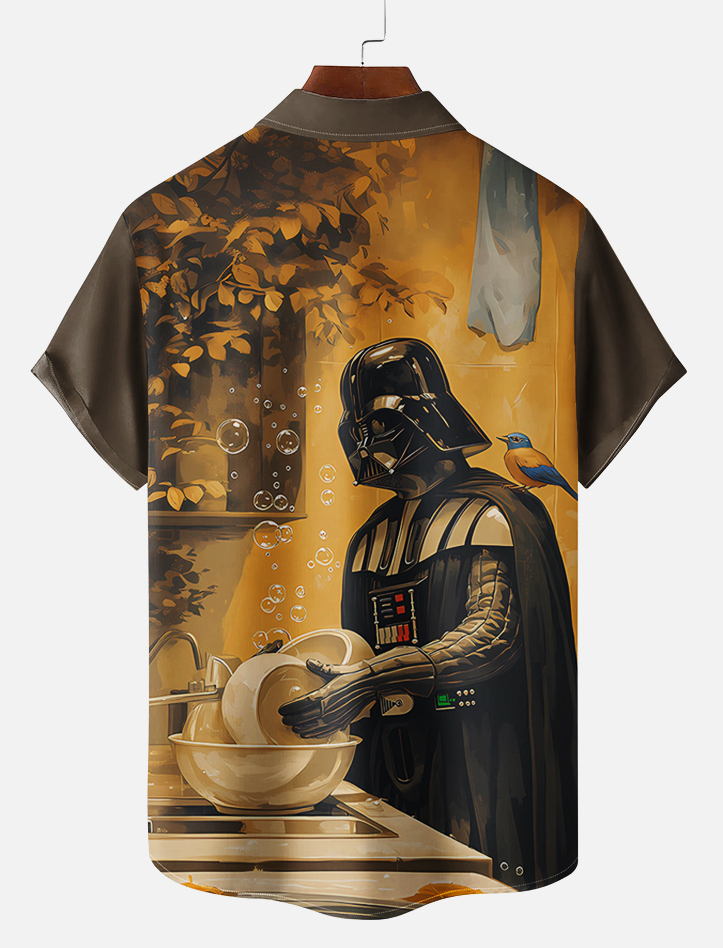 Men's Classic Movie Graphic Short Sleeve Shirt