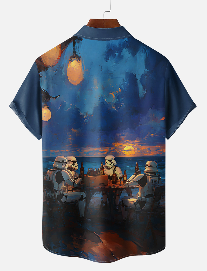 Men's Classic Movie Graphic Short Sleeve Shirt