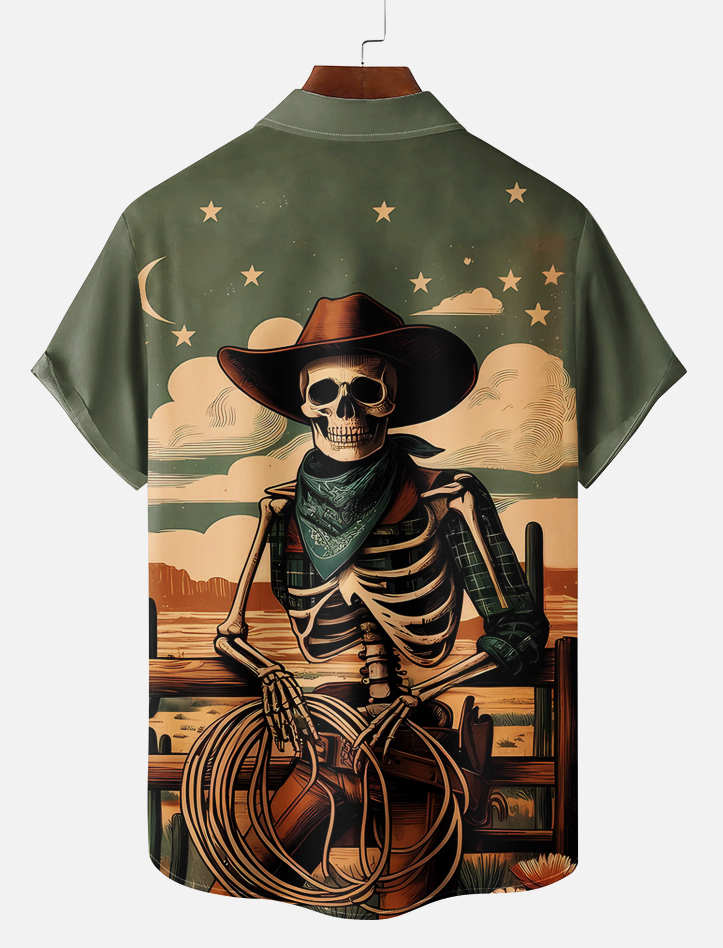 Men's Day of the Dead Graphic Short Sleeve Shirt